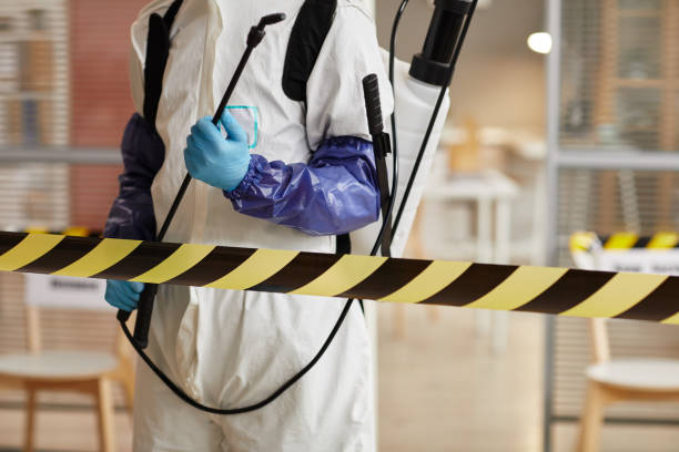 Professional Blood Cleanup technician working in Pescadero, CA